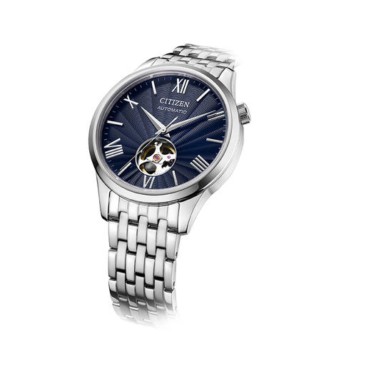 西铁城/CITIZEN经典商务休闲机械透底钢带男表NH9130-84L 商品图3