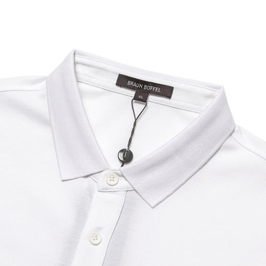 布兰施甄选天丝棉典雅绣花POLO衫 商品图3