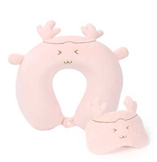 小鹿U型枕+眼罩 商品图1