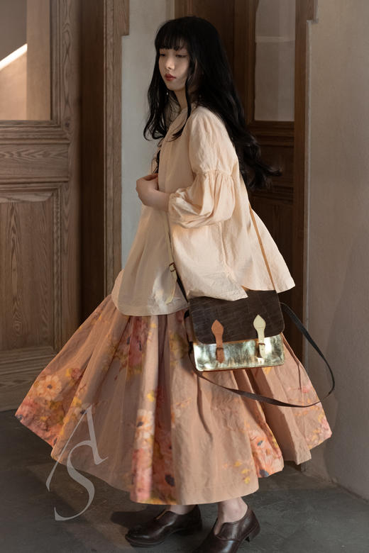 Paul Harnden  金棕拼色小号剑桥包 商品图0