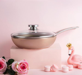 【团购展示】ZWILLING Enjoy 24cm不粘煎盘（粉色）运输型包装ZW-EY102