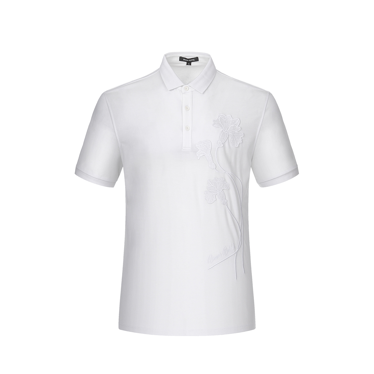 布兰施甄选天丝棉典雅绣花POLO衫