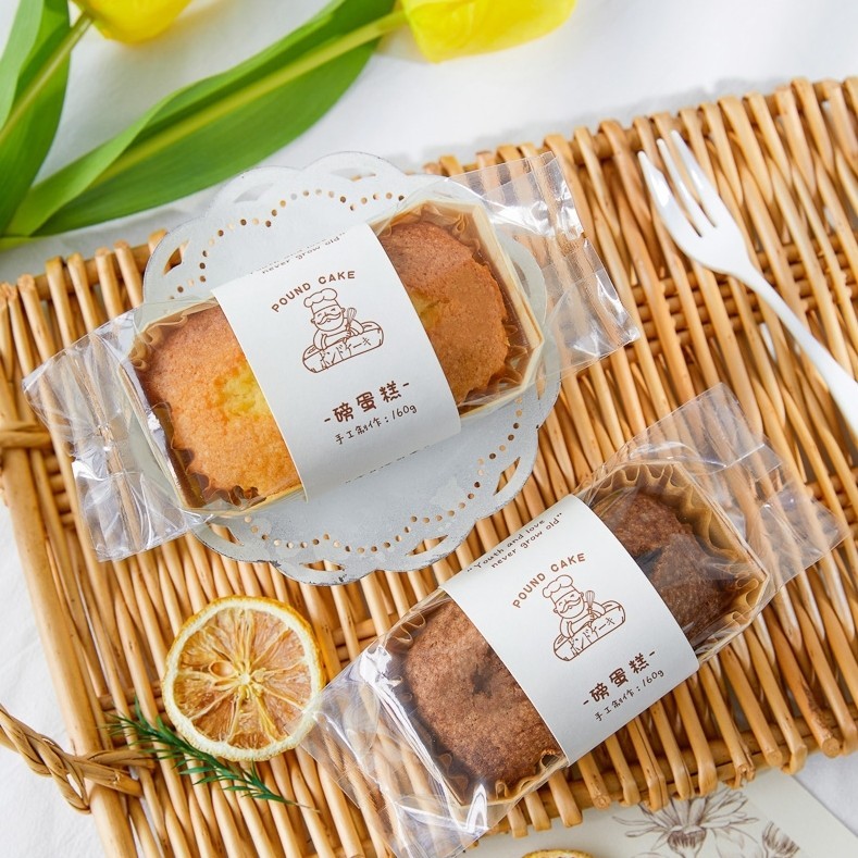 8个磅蛋糕，默认2个口味各4个