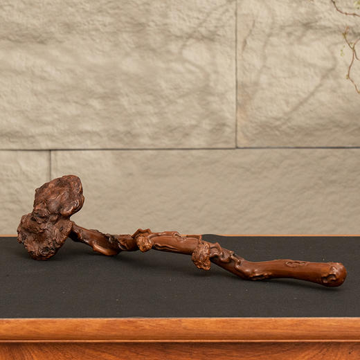 清 黄杨木雕灵芝大如意 商品图4