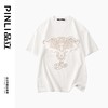 PINLI品立2023夏季新款纯棉男士体恤大象烫钻短袖T恤BG231111065 商品缩略图4