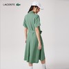 【海南专供价】LACOSTE法国鳄鱼女装新款法式绿色系带POLO连衣裙EF7923-98 商品缩略图3