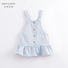 马克珍妮春夏新款 女童田园风全棉牛仔背带裙连衣裙230159 商品缩略图1