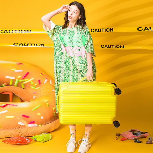 【直发】百美得拉杆箱20寸拉链行李箱万向轮旅行箱大容量箱包9013 商品图0