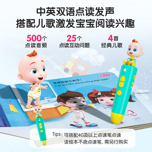 【点读版】宝宝巴士绘本2岁+ 宝贝赳赳认知绘本 - 生活篇/4册（不含笔） 商品图2