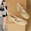 ZHR甜美蝴蝶结凉鞋女2023春新款法式小皮鞋纯欲仙女风单鞋一脚蹬 商品缩略图1