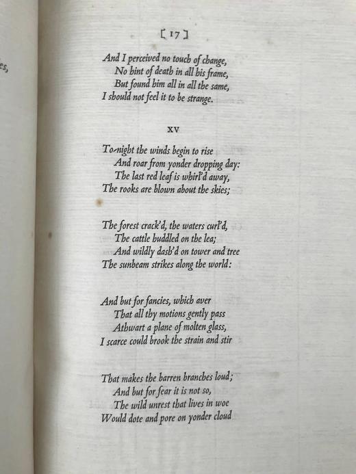 Nonesuch私人出版社限量2000册手工纸毛边本！1933年 丁尼生《悼念集》 精装16开 商品图4