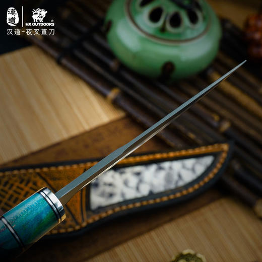 汉道夜叉乌兹钢直刀收藏刀 商品图5