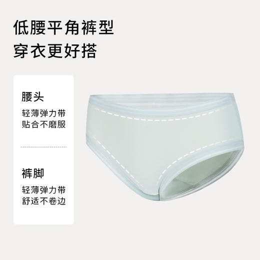 奶糖派倾心配套条纹无痕三角裤透气中腰舒适百搭平角裤女内裤 商品图2