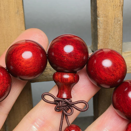 【青山精选】小叶紫檀1.8*13颗4.5星带星手串 46 商品图6