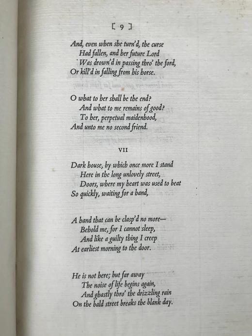 Nonesuch私人出版社限量2000册手工纸毛边本！1933年 丁尼生《悼念集》 精装16开 商品图3