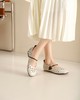 西村名物2023夏季新款平底优雅单鞋软底舒适百搭镂空奶奶鞋13281 商品缩略图1