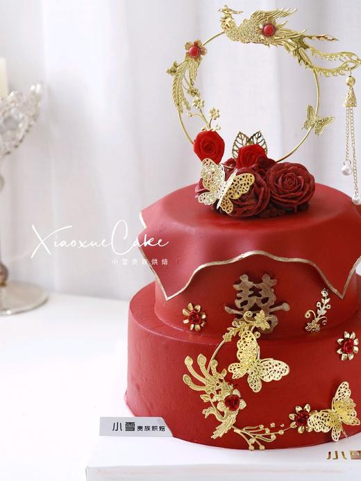 结婚|订婚|囍蛋糕（图片是8+6效果图，提前3天以上预定） 商品图1