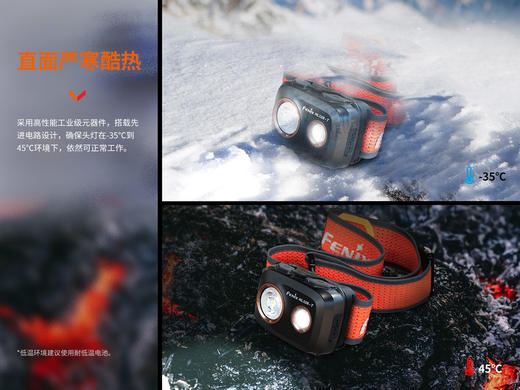 Fenix菲尼克斯HL32R-T头戴式聚泛强光充电超亮户外专业越野跑头灯 商品图12
