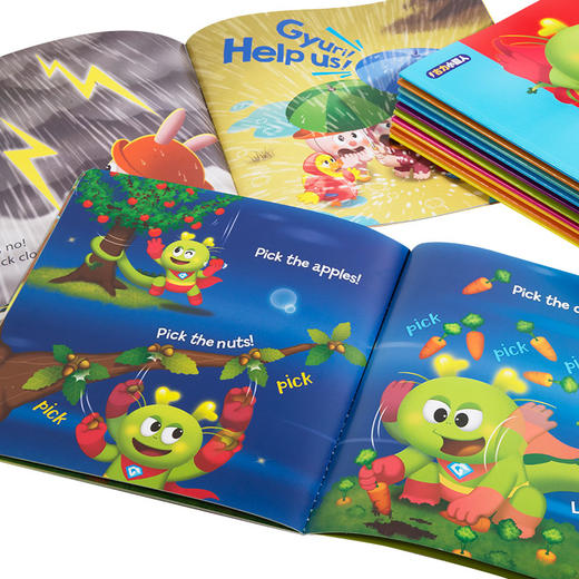 【双语】小彼恩点读书 古力小超人 12册 彩虹兔1辑 送超人披风视频资源 情景
故事书 幼儿早教启蒙认知 毛毛虫点读笔配套书（不带笔） 商品图2