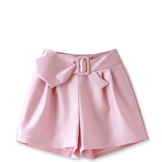 休闲时尚，百搭小众设计感蝴蝶结高腰显瘦A字阔腿显瘦短裤WLZD-2305507 商品图4