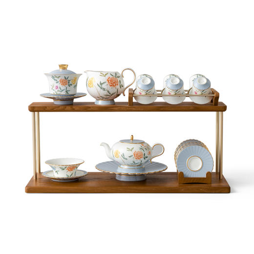 【送礼推荐】永丰源 月亮时光21头中式茶具6人位下午茶具套装公道杯碟 商品图6