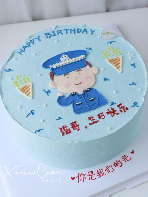 警察手绘蛋糕（提前一天预订） 商品图0
