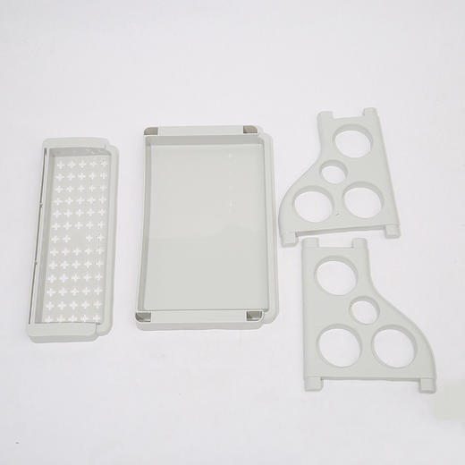 「三色可选！分类收纳」多用途厨房用品置物架双层塑料置地厨房调料架可拆卸多孔刀具储物架 商品图3