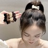 【9.9包邮】10件套女士发绳套装高弹蝴蝶结加粗大弹力亚克力奶咖色9款组合装 商品缩略图6