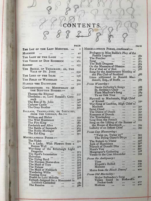 约19世纪后期 司各特诗集 约10幅版画插图 漆布精装32开 商品图5