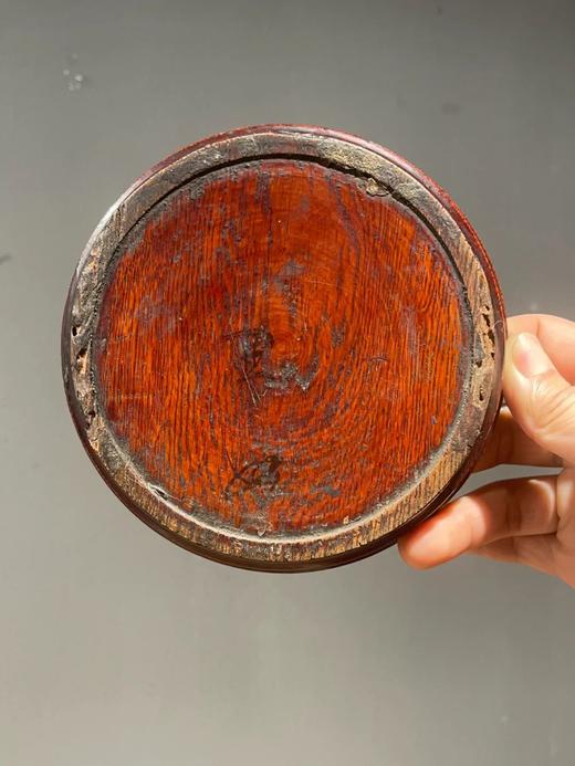 楠木雕琢髹漆弦纹香盘，顺丰包邮 商品图5