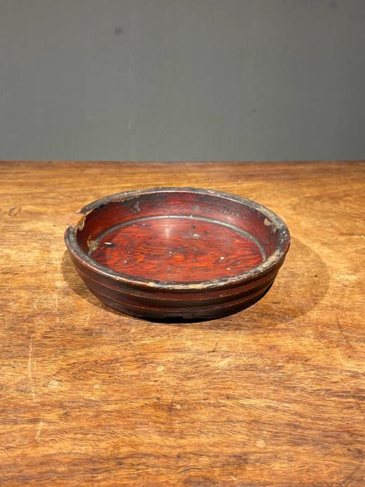 楠木雕琢髹漆弦纹香盘，顺丰包邮 商品图4