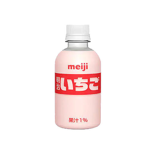 日本进口明治草莓味含乳饮料220ml 商品图0