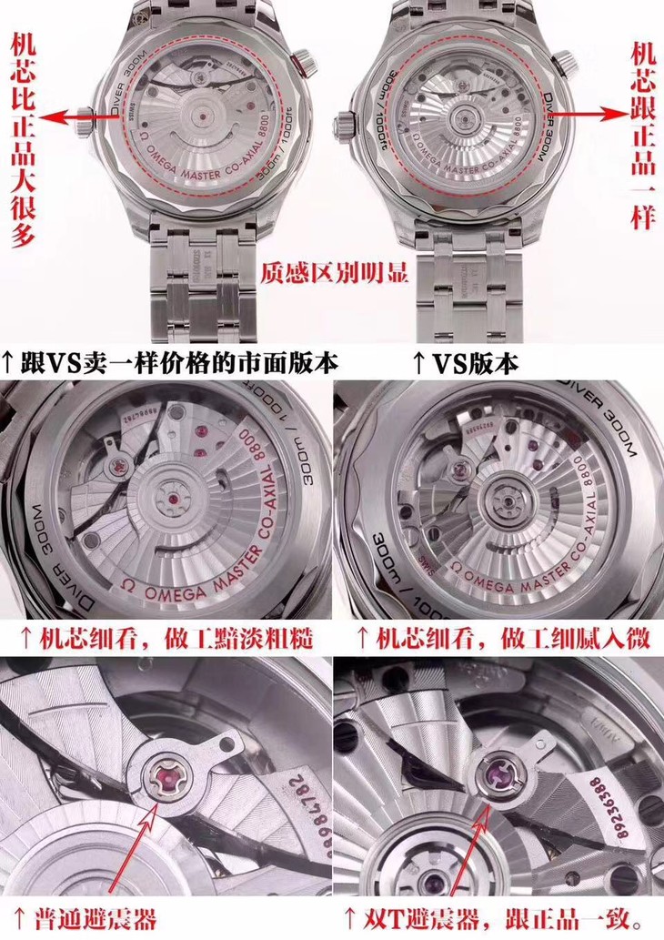 VS厂欧米茄熊猫色对比市场版本怎么样,是不是市场最强版本  第9张