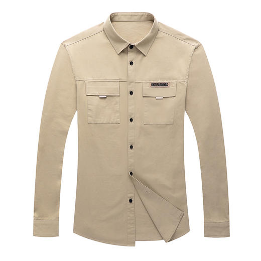 NBXY-春秋季男式中青年工装衬衣 休闲外穿宽松上衣 商品图4