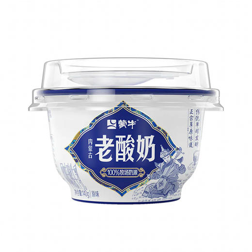 蒙牛内蒙古老酸奶 原味 140g 商品图0