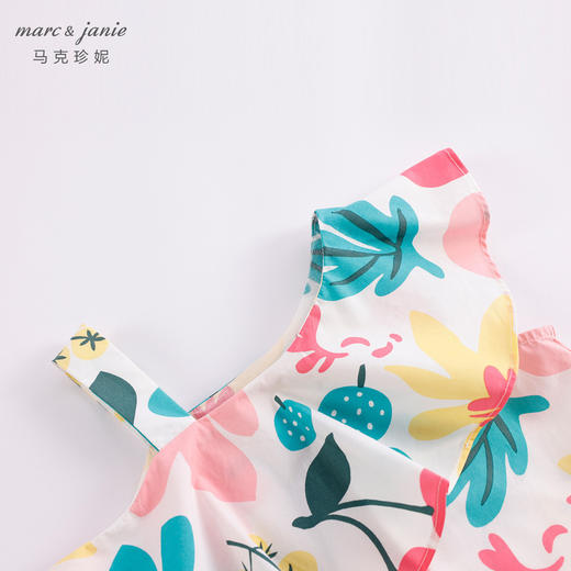 marcjanie马克珍妮新款夏装 女童北欧风纯棉花边领小衫230316 商品图3