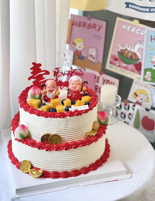 双层 寿星款NO.1(两位老人）（需要打车配送运费自理） 商品图0