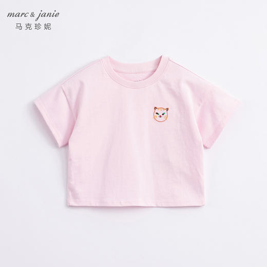 marcjanie马克珍妮新款夏装 女童绣花涂鸦纯棉短袖T恤231005 商品图2