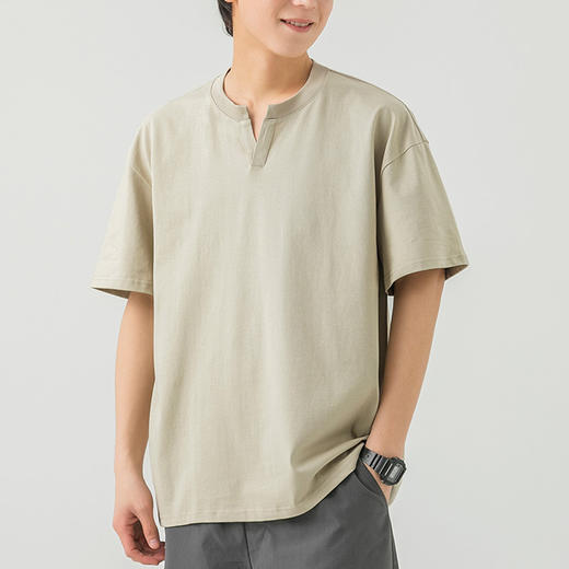 裁缝学苑MS01男士短袖落肩V领t恤纸样男装上衣做衣服样板打版图纸 商品图2
