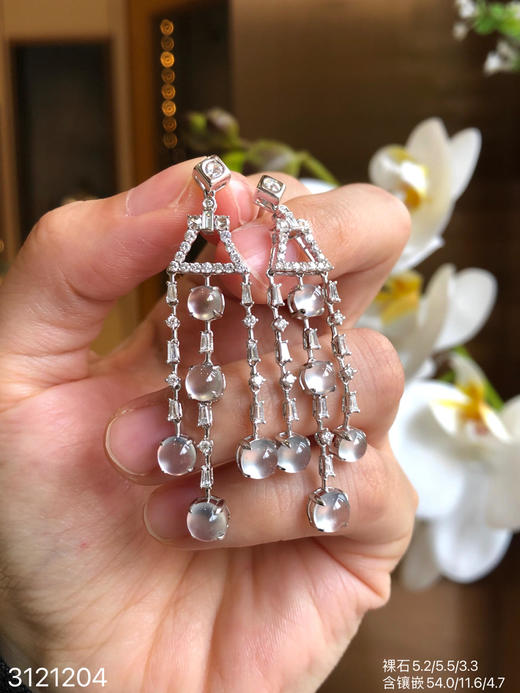 3121204，玻璃蛋面耳坠。具体价格微信咨询 商品图6