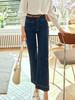 【满200减20元】OLrain欧芮儿法式牛仔裤女春季2023新款高腰显瘦复古阔腿喇叭裤子 商品缩略图2