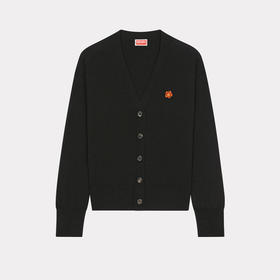 KENZO 高田贤三 女士 “BOKE FLOWER” 徽章刺绣羊毛针织开衫 黑色 FD52 CA383 3LB 99J