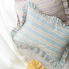 复古条纹系列花边枕全荞麦壳成人护颈枕 商品缩略图1