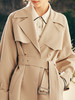 OLrain欧芮儿法式卡其色风衣外套女秋冬2022年新款宽松英伦风大衣 商品缩略图1