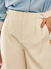 OLrain欧芮儿法式西装休闲裤女春季2023年新款高腰直筒阔腿五分裤 商品缩略图1