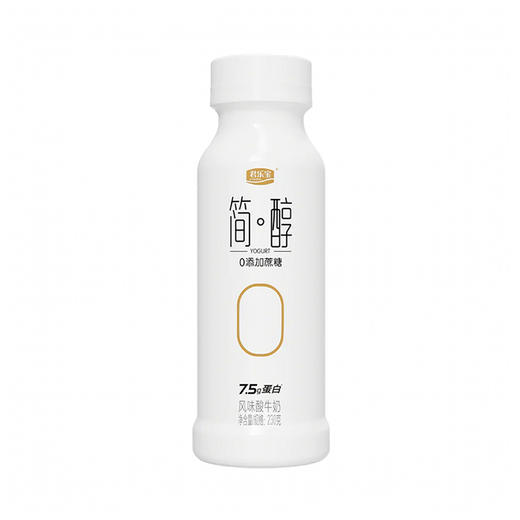 君乐宝简醇0蔗糖酸奶PET原味瓶 230g 商品图0