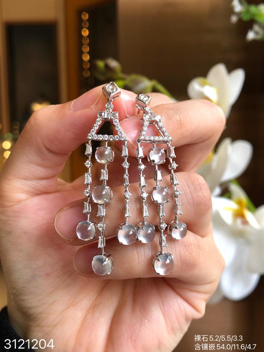 3121204，玻璃蛋面耳坠。具体价格微信咨询 商品图5