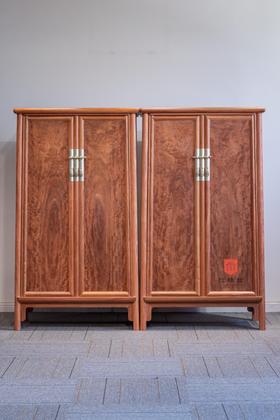 红桥红  家具严选  缅甸花梨（大果紫檀）【138 小圆角柜】