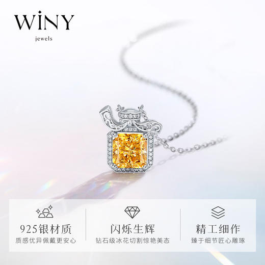 Winy925纯银浪漫香水项链送女友闺蜜老婆爱人节日生日礼物 商品图1