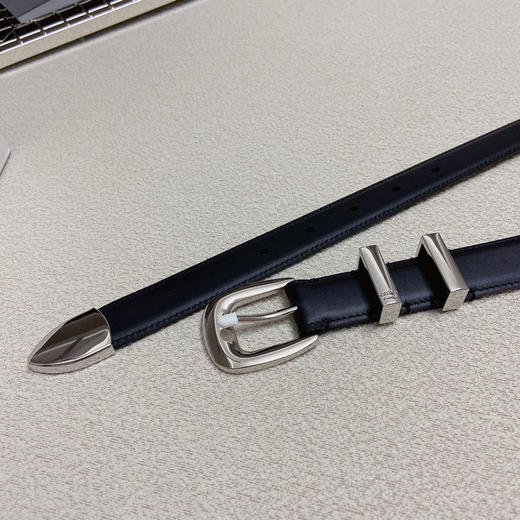 赛琳CELINE，WESTERN中号复古牛皮革腰带 商品图3